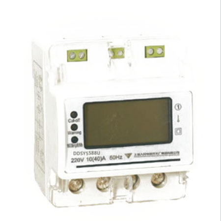 DDSY5588U單相電子式預付費(fèi)導(dǎo)軌式電能表